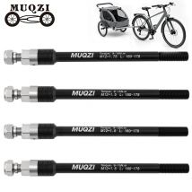MUQZI Bike Thru Axle Trailer Hitch Adapter M12x1.0/1.5/1.75 Thread Pitch 160-178mm