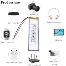 3,7 V wiederauf ladbare Polymerst reifen form eingebaute 1100mAh Hochleistungs-Lithium batterie für mp4 mp5 Spielzeug