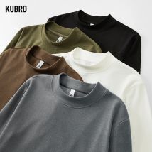 Herbst Neue Lange Ärmeln T Shirt Männer Deutsch Samt Stoff Halb Hohe Kragen Warme Solide Top Winter Mode Bodenbildung Ropa Hombre