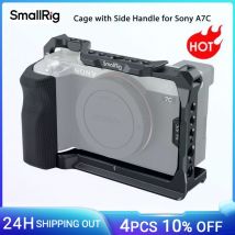 Gabbia completa SmallRig con impugnatura laterale in silicone per Sony A7C con fori di posizionamento per piastra a sgancio rapido ARRI Arca e scarpa fredda