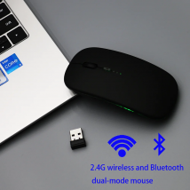 D1 Mouse Wireless Gaming Computer Accessori per ufficio Mouse wireless ricaricabile Bluetooth 2.4G Laptop Retroilluminazione RGB Ruota laser