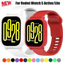 Armband + Fall Für Redmi Uhr 5 Aktive Silikon Abdeckung Sport Armband Für Redmi Uhr 5 Lite TPU Soft Shell correa Zubehör