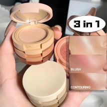 Contouring Highlight Blush 3-in-1-All-in-One-Palette Face Brightening Matte Eye Shadow Contouring Palette Cosmetics