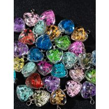 Small love gypsophila flower glass beads earrings necklace bracelet accessories wholesale Z047