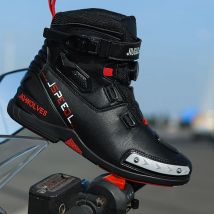 Neue Motorrad Stiefel Männer Leder Motos Atmungsaktive Anti Rutsch Verschleiß-beständig Fahrer Stiefel Motorrad Racing Knöchel Länge Schuhe