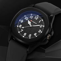 SYNOKE Quarzuhr Mode Einfache Business Silizium Retro Quarzuhr Für Männer Uhr Student Armbanduhr Sport Nicht Mechanisch