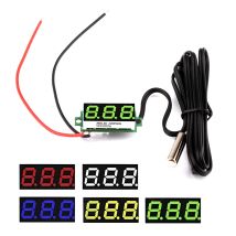 Mini termometro digitale a LED DC 12V 24V per misuratore di pannello per monitoraggio della temperatura dell'auto Campo di misurazione -50-125C con sonda di temperatura