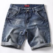 Männer Jeans shorts Jeans Hosen gute Qualität Männer Baumwolle knielange kurze Jeans neue Sommer männlich große Jeans shorts Größe 42