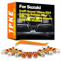 Kit luci LED per interni per Suzuki Swift Baleno Ciaz Dzire Jimny Ignis attraverso Kizashi Swace Grand Vitara SX4 S-Cross lampadine per interni