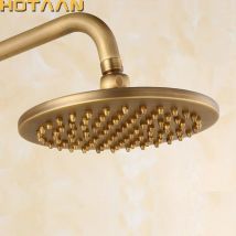. Soffione doccia a pioggia rotondo da 8 pollici 20x20 cm, soffione doccia in rame, doccia da bagno in ottone antico, Chuveiro YT-5113