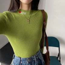 HELIAR Frauen Solide Grund Gestrickte Pullover Langarm Beiläufige Dünne Pullover Koreanische Mode Einfache Chic Kleidung Pullover Herbst Winter