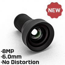 HD 8MP M12 Mount Lens 5.83mm No Distortion Aperture F1.6 Format 1/1.8" With 650nm Filter For Surveillance Security CCTV Cameras