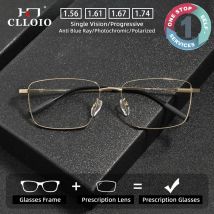 SZTZX Business Acetat Reines Titan Quadratische Rezept Myopie Brillen Neue Männer Frauen Anti Blau Licht Progressive Brillen 81060