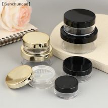 〔San〕Empty 5/10/20/30g Loose Powder Jar With Rotating Sifter Container Jar Cosmetic Makeup Powder Filling Can Pot Lid Twist