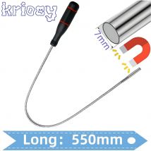 Strumento di raccolta magnetico pieghevole forte Strumento di raccolta flessibile in metallo Barra di aspirazione Magnete Impugnatura a molla Grabber Utensili manuali portatili