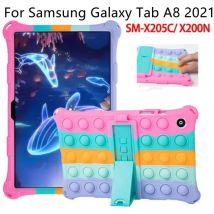 Weiche Blase Für Samsung Galaxy Tab A8 10,5 2021 SM-X200 SM-X205 Kinder Silikon Abdeckung Funda für Galaxy Tab A8 10,5 zoll 2021 Fall