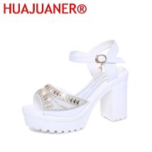 Designer 2026 New Sexy Fashion Women's Sandals Summer Diamond Fish Mouth Muffin Platform High Heels Casual Slippers Womens Shoes