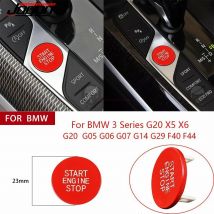 Red & Blue Engine Start Stop Button Trim For BMW 3 Series G20 X5 G05 X6 G06 X7 G07 G14 Car Interior Decoration Accessories