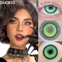 DUOXlU 1 Paar lebendige Farben Cosplay hochwertige farbige Kontakte Dioptrien Myopie ideal für Halloween-, Comic- und Kostümpartys