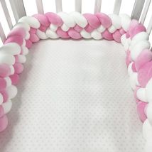 Baby Stoßstange Bett Geflecht Knoten Kissen Kissen Stoßstange für Kleinkind Krippe Schutz Kinderbett Stoßstange Zimmer Dekor Krippe Bettwäsche Set