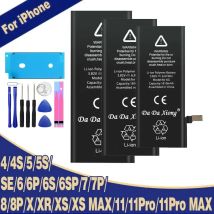 DaDaXiong Kapazität Akku für iPhone 4 4S 6 6S 7 8 Plus SE X XR Xs 11 Pro Max Ersatz 0 Zyklus Bateria 5 5S SE2