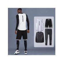 Men's Compression Sportswear Suits Gym Tights Training Clothes Workout Jogging Sports Set Running Tracksuit Quick Dry Rash Guard