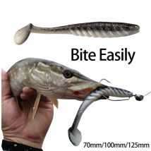 ESFISHING najlepsza miękka przynęta wędkarska Ripple Shad 100mm 125mm na szczupaka T Tail Pesca Isca Artificial silikonowa przynęta