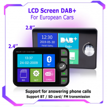 2,4-2,8 "Farbe LCD DAB/DAB + Radio Empfänger Bluetooth MP3 Player FM Auto Digitale Signal Broadcasting für Europäische Autos