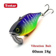 60mm 18g Testar Jig Head Vibration Bait Long Casting VIB Wobblers Swimbait Fishing Lures Winter Ice Fishing Trout Pike Dogfish