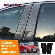 Für mercedes benz a klasse w177 v177 z177 2019-2023 kohle faser fenster tür säule deal b c säulen pfosten abdeckung verkleidung aufkleber