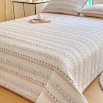 Bonenjoy 1 Stück Tagesdecke, 100 % Baumwolle, Bettdecke, gesteppte Bettwäsche, hautfreundliches Bettlaken, Septarian – Omas (Kein Kissenbezug)