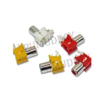 10PCS 1 Way/1 Hole RCA Connector Audio Female Jack AV Audio Input Socket Red Yellow White Lotus Amplifier Interface Signal