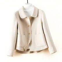 2025 neue Mode Frauen Woolen Mantel Herbst Winter Lose Doppelseitige Kaschmir Wolle Mantel Weiblichen Mantel Oberbekleidung