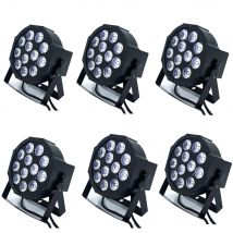 6 stücke/LED Par 12x18W RGBWA UV HEIßES Licht 12x12W /7X12W /7x18W RGBWA UV 6in1 LED DJ Waschen Licht Bühne Beleuchtung Dj Party Disco