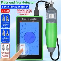 L-600 Inspection Fiber Video Probe Microscope Fiber Optic End Face Detector Display Optical Cleaning Tool UPC or APC