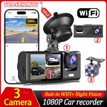 2/3Channel Dash Cam for Car 1080P Video Recorder WIFI APP Dashcam Car DVR  Front and Rear View Camera Night Vision car accessory