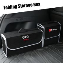 Große Kofferraum-Aufbewahrungstasche aus weichem Filz, Organizer-Box, Zubehör für Audi Sline A1 A2 A3 A4 A5 A6 A7 A8 B7 B8 C5 C7 Q5 Q7