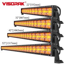 7D Straight Offroad SUV 4x4 Roof Auxiliary LED Light Bar Car Truck Bumper Amber Position Driving Lamp For 4wd Jeep Lorry Van RVs