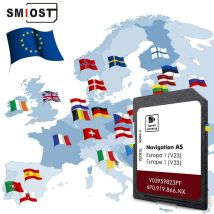 Scheda di Memoria Navi 2026 Mappa Europa per Sistema di Navigazione 6P0 MIB2 SD Compatibile con Seat Ibiza Leon Ateca Toledo Alhambra Sat Nav