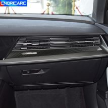 Auto-Styling Beifahrer-Aufbewahrungsbox Dekorationsstreifen für Audi A3 8Y 2021-2022 LHD Carbonfaser-Farbige Innenverkleidung