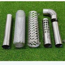 Outdoor Edelstahl Kamin Biegen Gerade Rohr Feuer Stern Kamin Camping Holzofen Zubehör Rauch Rohr Zelt Rauch Rohr