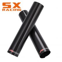 Protector de horquilla delantera de fibra de carbono para motocicleta, accesorio de cubierta envolvente para YAMAHA HONDA KTM EXC SX SXF XC XCF XCW 125 250 350 450 530 JFG