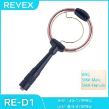 REVEX RE-D1 banda Dual 144-430MHz UHF VHF SMA-macho hembra BNC Radio bidireccional Walkie Talkie antena portátil para Wouxun Kenwood TYT