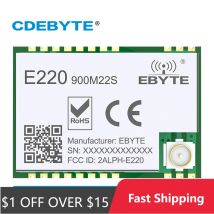 LLCC68 LoRa Wireless Module 868Mhz 915Mhz 22dBm 6km Long Range PA+LNA CDEBYTE E220-900M22S RF Receiver Transmitter