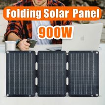 Pannello solare pieghevole da 900 W USB portatile Tablet PC Caricatore solare Potenza esterna Viaggio d'affari Escursionismo Campeggio Generatore di energia per telefono