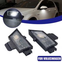 2 pezzi luce pozzanghera a LED bianca per VW Golf 7 VII MK7 variante GTI R20 Sportsvan Touran 2 Canbus nessun errore lato auto sotto le lampade a specchio