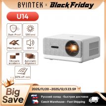 BYINTEK LOVE U14 Proiettore Full HD 1080P 4K Smart Bluetooth WiFi 6 supportato 1250ANSI Messa a fuoco automatica Home Theater Proiettori cinematografici