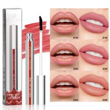 Lip Stain Tint Peel Off Langlebiges, wasserfestes, natürliches Nude Peel-Off Lip Liner Pen Mask Lip Tattoo Dye Tear-Off Lippenstift Make-up