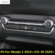 Zentrale Steuerung AC Klimaanlage Warnung Lampe Navigation Streifen Abdeckung Trim Für Mazda 3 2019-2025 / CX-30 2020-2025 Zubehör