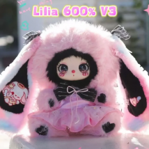 Liila 600% V3 Makeup Party Series Blind Box Cute Plush Doll Action Figure Desktop Ornament Decoration Mystery Box Toys for Girls